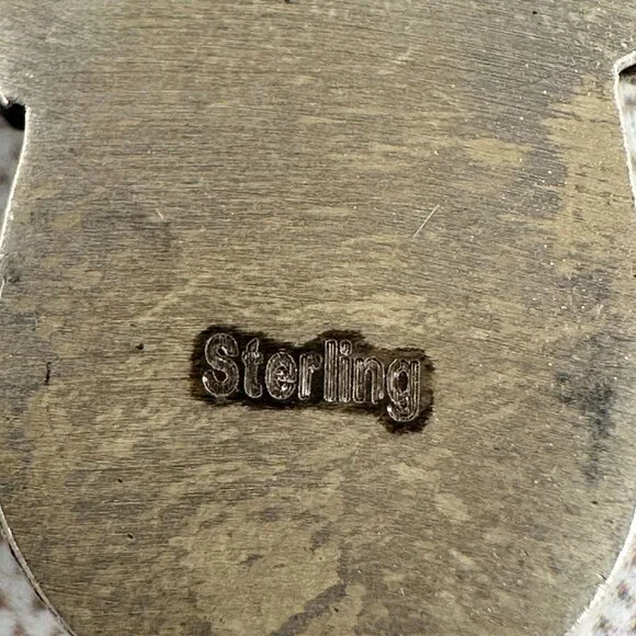 Native American Style Sterling Silver and Palomino Turquoise Pendant - Picture 8 of 11